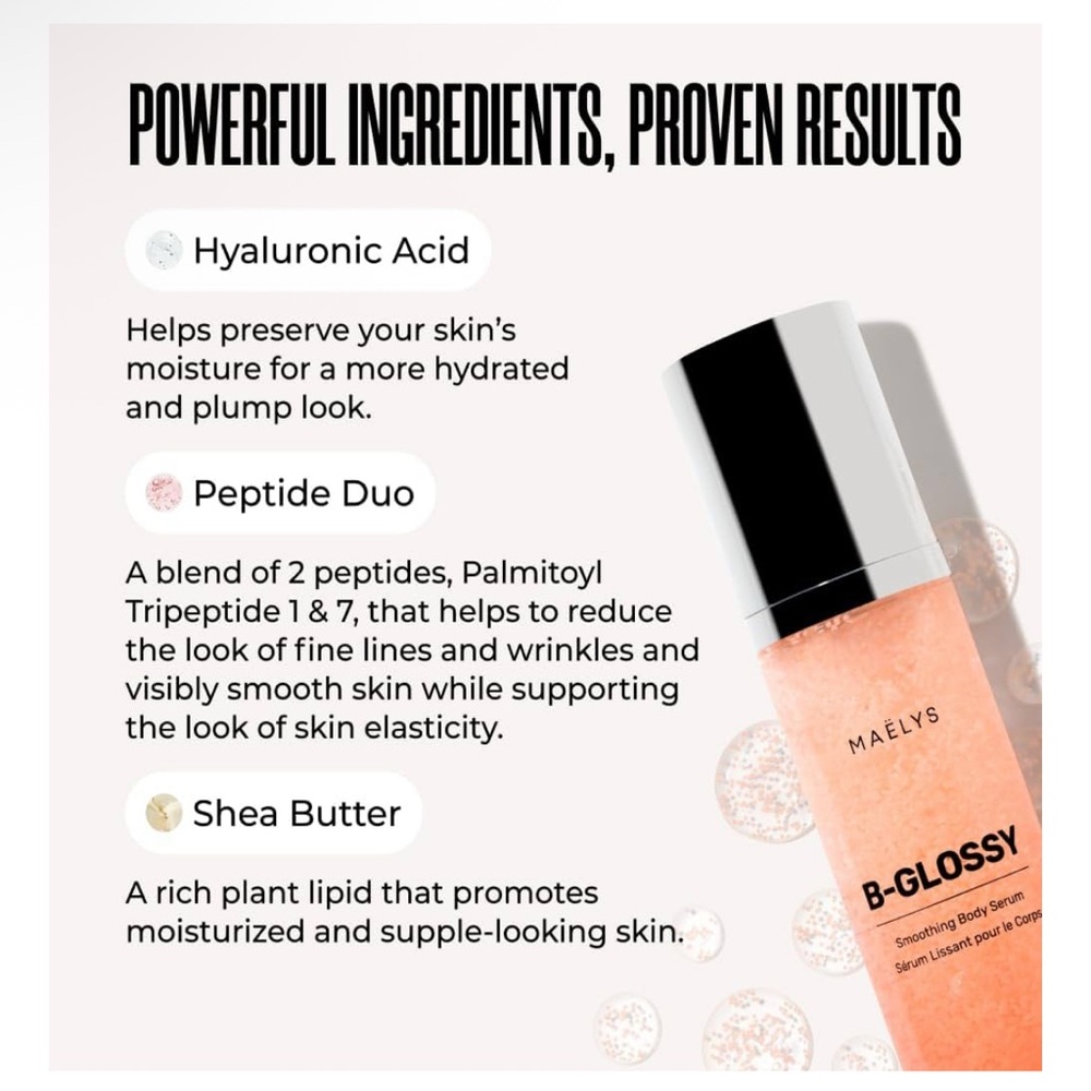 MAËLYS B-GLOSSY Smoothing Body Serum 100ml/3.4 fl. oz. - Picture 5 of 6